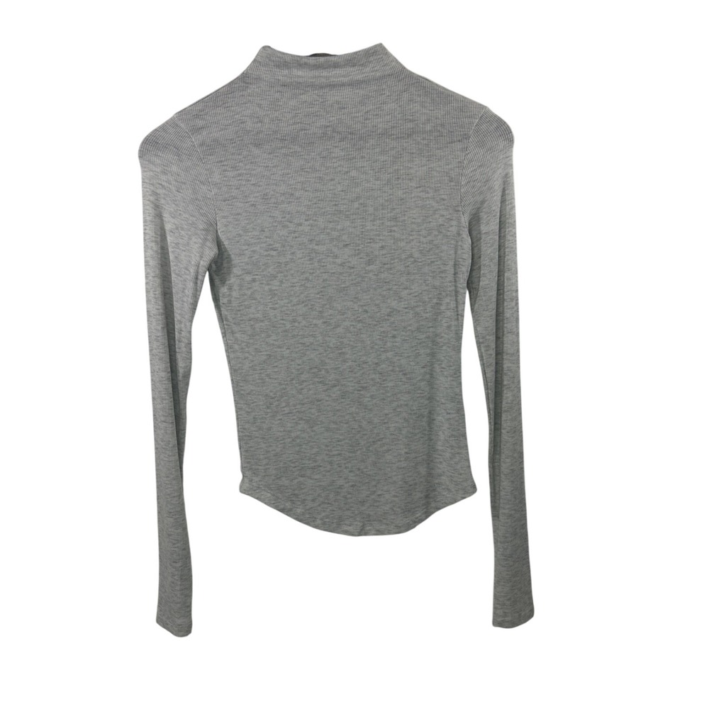 American Eagle Women XS Gray Long Sleeves Soft & Sexy Ribbed